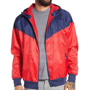 Veste coupe-vent à col montant imperméable pour hommes personnalisée style rue pour la saison d'hiver vente d'entraînement en plein air faite en non-tissé - Product Image 2