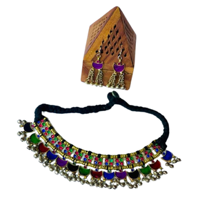 Nuevo Diseño Afgano Kuchi, Juego de Joyería de Boda para Mujer, Hecho a Mano, Turquesa, Plateado Antiguo, Último Modelo 2024, Collar y Aretes - Product Image 2
