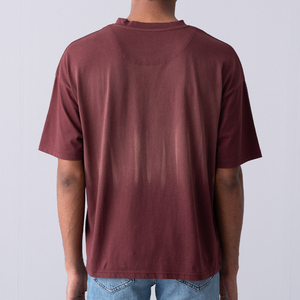 Camiseta de Algodón 220g con Estampado Personalizado, Corte Regular, Ecológica, Hombros Caídos, Estilo Urbano, Venta Directa de Fábrica - Product Image 5