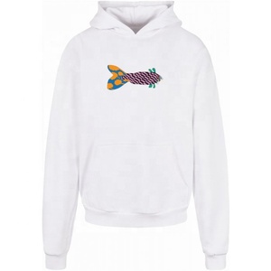 OEM 2024 qualité Premium coton lourd sweat à capuche pour hommes personnalisé surdimensionné brodé impression tissu polaire Logo personnalisé - Product Image 1