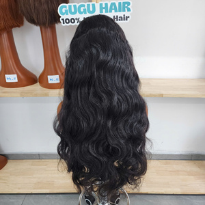 Wholesale Raw Vietnamese Human Hair Glueless Body Wave Full Lace Front <b>Wigs</b> Human Hair Lace Frontal <b>Wigs</b> for <b>Black</b> Women - Product Image 4