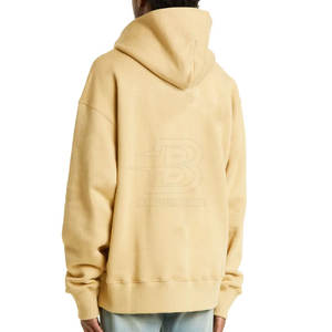 Sweat-shirts surdimensionnés en coton/polyester de qualité supérieure avec col à capuche, motif uni, design respirant - Meilleur prix pour l'hiver - Product Image 4