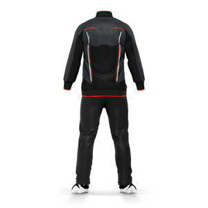 Trajes de chándal de alta calidad con logotipo personalizado, pantalones de chándal acampanados de algodón en blanco y conjunto de Sudadera con capucha y cremallera completa, chándal para hombres - Product Image 3