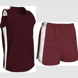 Contrast Color <b>Track</b> & Field Uniform for Adults & Kids Sleeveless Top & Shorts for Team Sports Running Uniforms Top Performance - Product Image 5