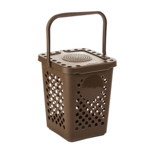 Pattumiera Ecoplus Forata 10 Litri Marrone - Product Image 1