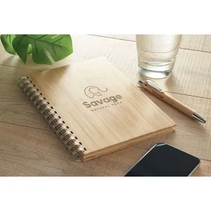 <b>A5</b> Notebook Sustainable BRAM Bamboo Promotional Merchandising Eco-Friendly and Stylish - Product Image 1