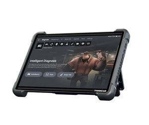 Think-Best Selling Platinum 399 Scanner de diagnostic automobile universel professionnel 14 pouces OBD2 Codage de batterie et de calculateur (ECU) Programmation en ligne - Product Image 1