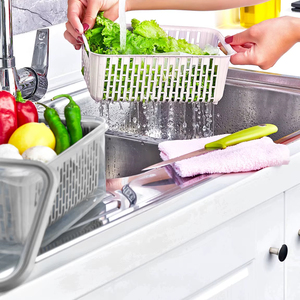 BPA-Free 3.5L Fresh Storage Box Strainer Dishwasher Safe Food Container for Fruits <b>Vegetables</b> Kitchen Airtight Storage Solution - Product Image 5