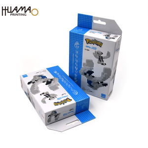 Caja de embalaje plegable reciclable OEM para juguetes de construcción de microbloques, caja de regalo para ladrillos pequeños - Product Image 1