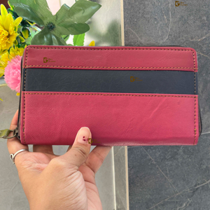 Stylish Vintage Genuine Leather Wristlet Clutch Pouch <b>Wallet</b> <b>for</b> <b>Women</b> Fashionable Zipper Western Patches <b>for</b> Spring Summer Use - Product Image 1