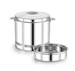 Fiable 10LTR Acero inoxidable Hot Pot Induction Bottom Gran calentador de alimentos Cazuela para sopa Cazuela de metal ¡Precio inmejorable! - Product Image 1