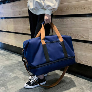 Custom Logo <b>Women</b> Canvas Gym Fitness Duffel <b>Bag</b> Travel Tote Shoes Compartment <b>Weekender</b> Overnight Tote Large Capacity Travel <b>Bag</b> - Product Image 6