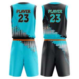 Maillots de basket-ball personnalisés hommes ensembles uniformes de basket-ball maillot de retour professionnel chemise de basket-ball respirante à séchage rapide - Product Image 2