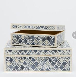 Caja de incrustaciones de hueso Premium con tapa de piedra de ágata Caja de almacenamiento decorativa moderna para recuerdo de joyería o baratijas - Product Image 6