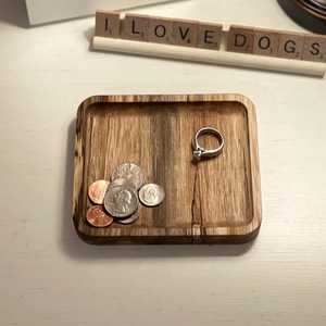 Modern Acacia Wood Tray with Custom Engraved Logo Eco-Friendly Bamboo Serving <b>Wooden</b> Tray Patterned - Product Image 5
