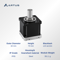 Réducteur cycloïdal de précision 42 mm 20 Nm 30 Nm Boîtier d'engrenages à faible jeu CGR-042 pour robotique, cobots, automatisation, servomoteur OEM ODM