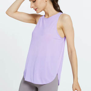 Camiseta sin mangas con logotipo personalizado para mujer, camiseta sin mangas para gimnasio, camiseta sin mangas duradera Lisa para mujer, camiseta sin mangas de secado rápido a la venta - Product Image 3