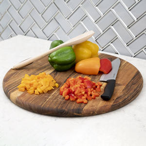 Circle <b>wood</b> cutting board handcrafted round chopping boards sustainable wooden butcher <b>blocks</b> - Product Image 6