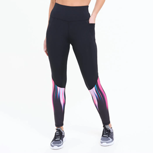 Best-seller Pantalon de yoga taille haute bleu pour femme Leggings confortables avec poche personnalisée Fourniture en gros - Product Image 1