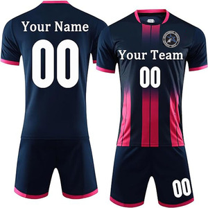 Meilleur prix de haute qualité 100% polyester antibactérien sublimation imprimé uniforme de football conception personnalisée coupe coudre panneau vêtements d'équipe - Product Image 1