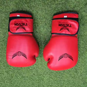Gants de boxe en maille ventilée imprimés personnalisés de marque privée 8-16 oz Fabricant de gants de boxe en cuir de qualité supérieure en vrac - Product Image 2