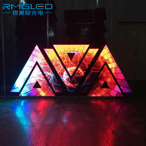 Chất lượng cao <span class=keywords><strong>LED</strong></span> DJ Booth hiển thị lớn sân vận động <span class=keywords><strong>LED</strong></span> DJ Bảng hiển thị tùy chỉnh P5 <span class=keywords><strong>LED</strong></span> <span class=keywords><strong>Video</strong></span> tường hộp đêm sân khấu nền - Product Image 1