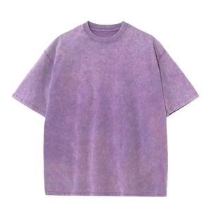 T-shirt Unisex personalizzata oversize in cotone 100% tinta unita per <span class=keywords><strong>uomo</strong></span> e <span class=keywords><strong>donna</strong></span> t-shirt traspirante lavata primavera/estate - Product Image 1