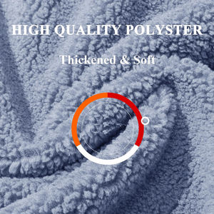 Veste zippée en sherpa, vêtements de sport OEM, sweat-shirt à capuche, respirant, femme, automne-hiver, grande taille, imperméable, réversible, uni - Product Image 5