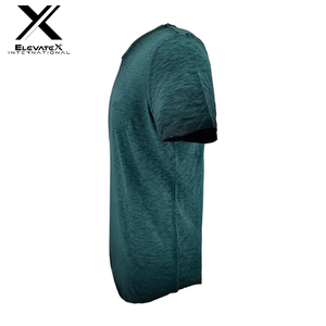 T-shirt en jersey personnalisé pour homme, coupe classique, col rond, délavage vieilli, manches courtes, été, basique, séchage rapide, anti-boulochage, vente en gros - Product Image 2