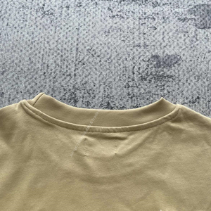 Personalizado apliques parche bordado camisetas gota hombro peso pesado algodón DTG de gran tamaño recortada Boxy camiseta personalizada para los hombres - Product Image 4