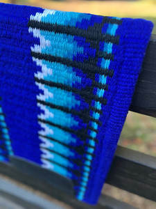 Western Show Horse Saddle Blanket Diseño de Nueva Zelanda Manta de sillín de lana hecha a mano Top Wool Saddle Pad Size - Product Image 5