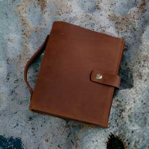 ปกสมุดโน๊ตหนังแท้แบบเติมได้ A5หนังแท้แบบเติมได้ผลิตภัณฑ์นมหนังพร้อมกระดาษสีธรรมชาติ - Product Image 1