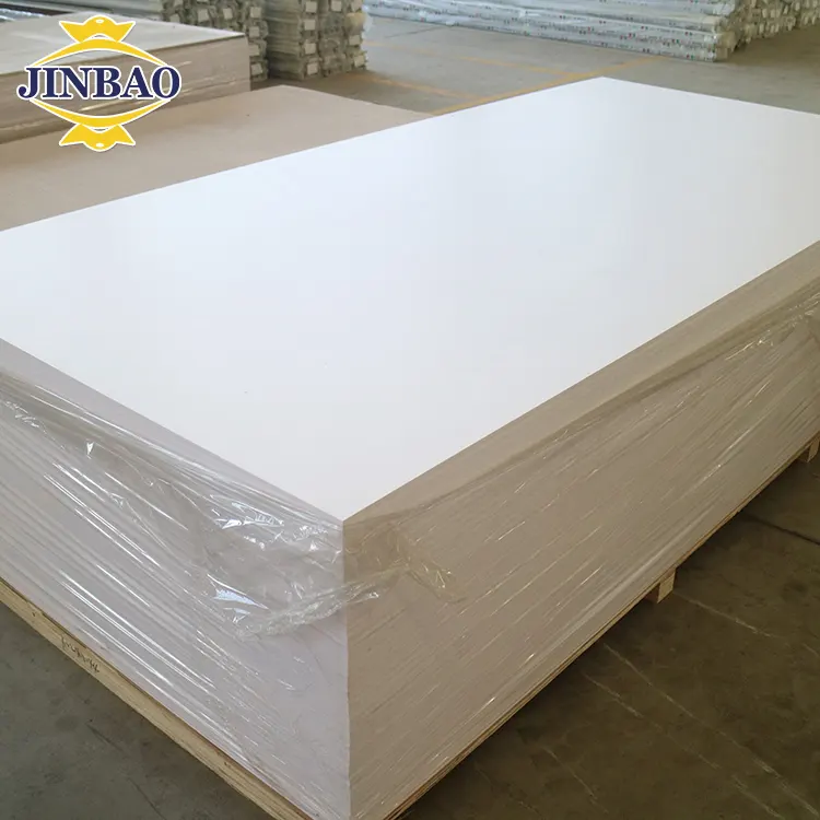 JINBAO 4x6 rigido Forex/celuka/sintra core vendita calda 0.5 densità pvc plastica foglio di bordo di schiuma per mobili materiale