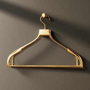 Porte-manteau élégant en laiton à un seul niveau pour armoires et cuisines élégantes, offrant une finition lisse et un support de vêtements sécurisé - Product Image 5