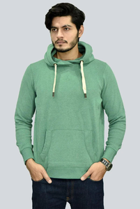 Sweat à capuche à manches longues 260g 100% polyester pour hommes, sweat à capuche uni vierge 2025 - Product Image 2