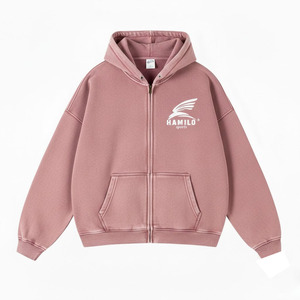 เสื้อฮู้ดกันหนาวแบบสั่งทำพิเศษสำหรับผู้ชาย รุ่นปี 2026 แฟชั่นไซส์ XS ผ้าคอตตอนผสม ซิปติดลายตัวอักษร - Product Image 5