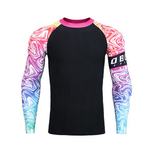 Combinaison MMA sur mesure de haute qualité unisexe sur mesure pour adultes en forme physique et en grappling BJJ Training Rashguards - Product Image 1