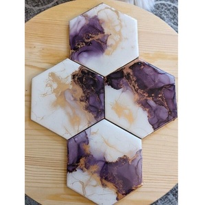 Precioso posavasos de resina único, resistente al calor, diseño moderno, Color personalizable y logotipo para uso doméstico en hoteles y restaurantes - Product Image 4