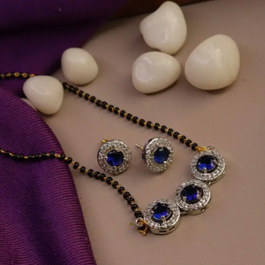 Pendientes Redondos Azules de Circonio para Fiestas y Eventos - Product Image 1