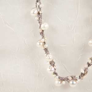 Classy Pearl & Crystal Beads Necklace <b>Butterfly</b> Link Necklace Women's Bohemian Fashion for Weddings Anniversary Eco-Friendly - Product Image 2