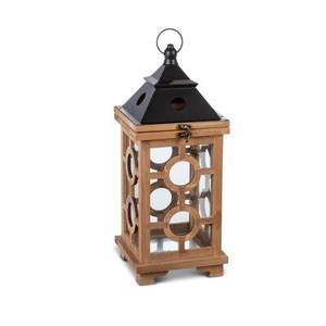 Trending Natural <b>Wooden</b> Candle <b>Lanterns</b> Custom Sizes Home and Garden Decorative Hanging <b>Lanterns</b> With Iron Handle - Product Image 3