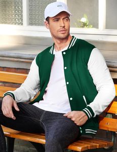 Chaqueta de lona del equipo de béisbol de la escuela secundaria hecha a medida Precio al por mayor Chaqueta Letterman para niños Estilo elegante de la calle principal - Product Image 1