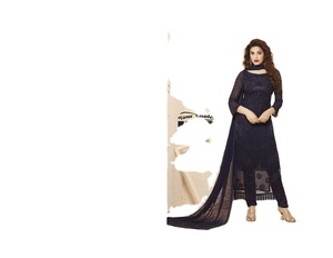 Vêtements traditionnels indiens pakistanais islamiques Salwar Kameez Khadr faits à la main en Gotta Net, robe musulmane élégante, velours de maternité - Product Image 2