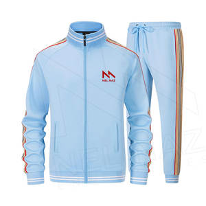 OEM al por mayor de alta calidad de los hombres de entrenamiento gimnasio chándal ligero de manga larga con tiras laterales más opciones de tamaño - Product Image 2