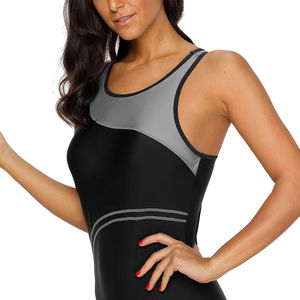 Prix bas 2024 Maillot de bain une pièce pour femmes Vêtements de sport Maillot de bain femme respirant Logo personnalisé Surdimensionné avec service OEM - Product Image 3