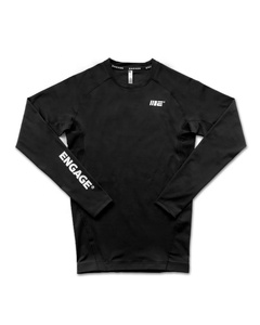 เสื้อรัดกล้ามเนื้อแขนยาวคุณภาพสูงสำหรับผู้ชาย พิมพ์ลายแบบซับลิเมชั่น สำหรับ MMA BJJ เหมาะสำหรับการฝึกซ้อมกีฬาและออกกำลังกาย - Product Image 1