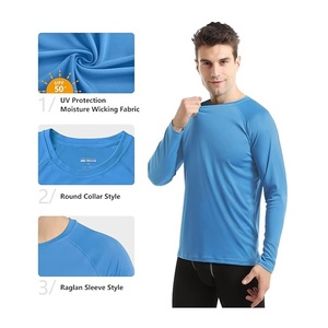 Meilleure vente de t-shirt en jersey simple 100% coton de couleur unie à manches longues et col rond de haute qualité du Bangladesh prix d'usine - Product Image 4