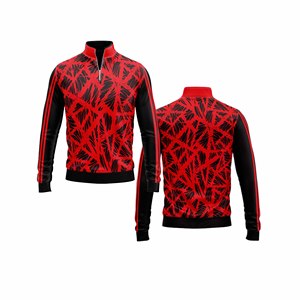 Chaqueta de entrenamiento personalizada con media cremallera para hombres y mujeres, ropa deportiva juvenil, jersey de equipo de secado rápido - Product Image 1