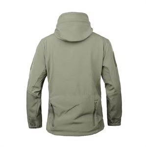 Vêtement d'extérieur sportif imperméable personnalisé avec logo sur le devant pour la saison hivernale Fermeture éclair Confortable Coupe-vent Veste d'extérieur - Product Image 6