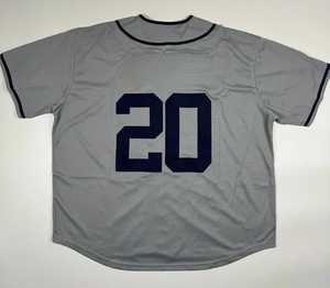 เสื้อเจอร์ซีย์เบสบอลของผู้ชายเสื้อเครื่องแบบสีทึบเสื้อเจอร์ซี่พิมพ์ลาย - Product Image 2